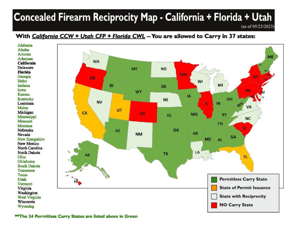 Utah Non Resident Concealed Firearm Permit Cfp Course And Florida Non Resident Concealed Weapon